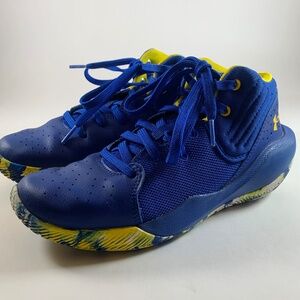 Blue Under Armour Basketball Shoes